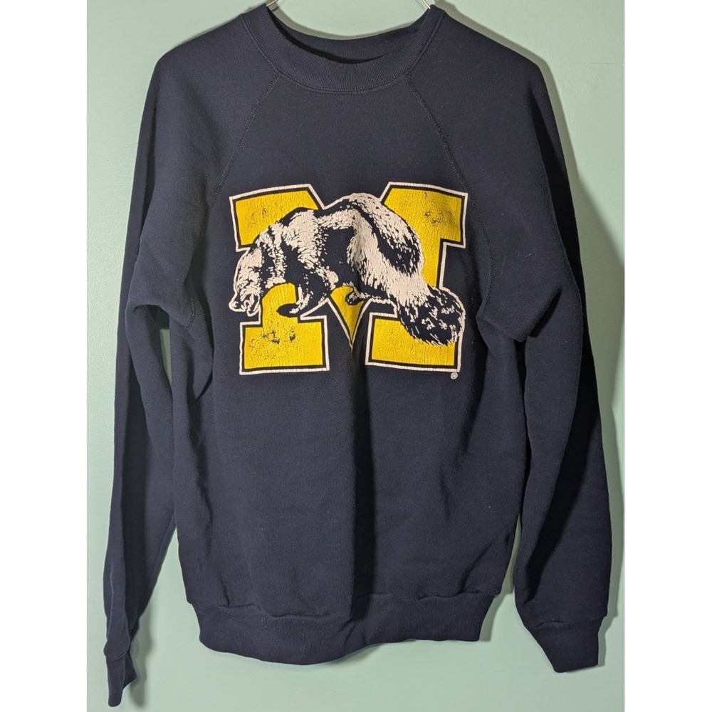 Michigan Wolverines Sweatshirt Size Large Vintage 90's Made In USA
